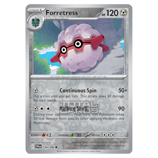 Pokemon - Scarlet & Violet - Base Set - Forretress - 139/198 - (Reverse Holo)