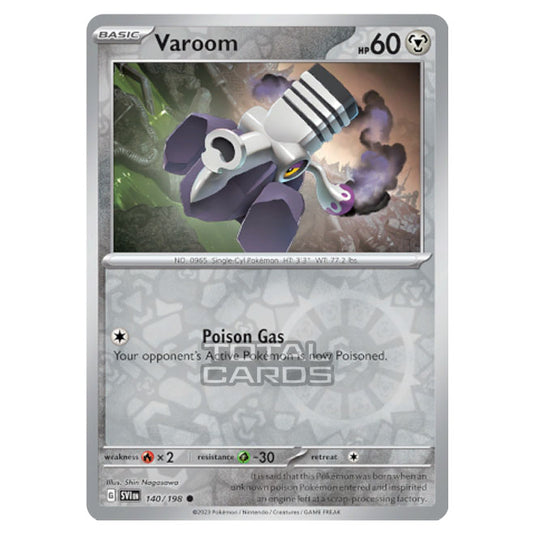 Pokemon - Scarlet & Violet - Base Set - Varoom - 140/198 - (Reverse Holo)