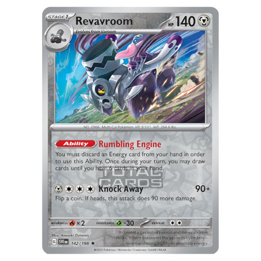 Pokemon - Scarlet & Violet - Base Set - Revavroom - 142/198 - (Reverse Holo)