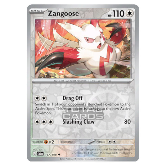 Pokemon - Scarlet & Violet - Base Set - Zangoose - 147/198 - (Reverse Holo)