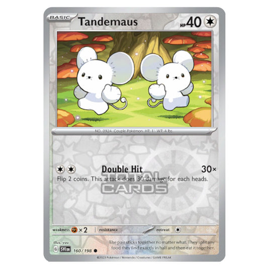 Pokemon - Scarlet & Violet - Base Set - Tandemaus - 160/198 - (Reverse Holo)