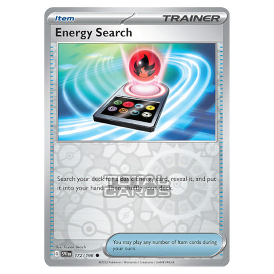Pokemon - Scarlet & Violet - Base Set - Energy Search - 172/198 - (Reverse Holo)