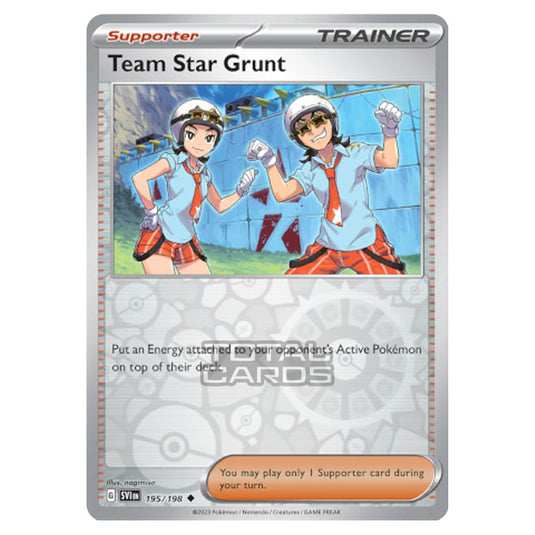 Pokemon - Scarlet & Violet - Base Set - Team Star Grunt - 195/198 - (Reverse Holo)