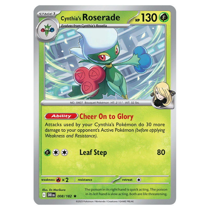 Pokemon - Scarlet & Violet - Destined Rivals - Cynthia's Roserade - 00