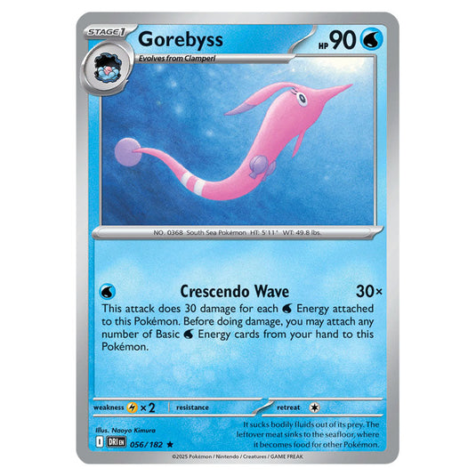 Gorebyss 056 card from the Pokemon set Destined Rivals