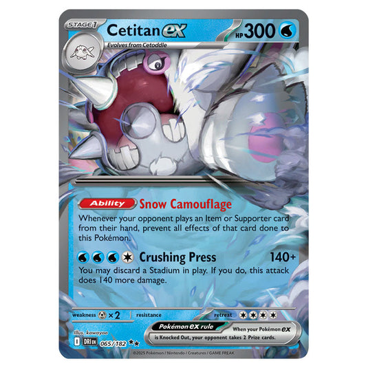 which pokemon set has 182 cards Pokemon - Scarlet & Violet - Destined Rivals - Cetitan ex