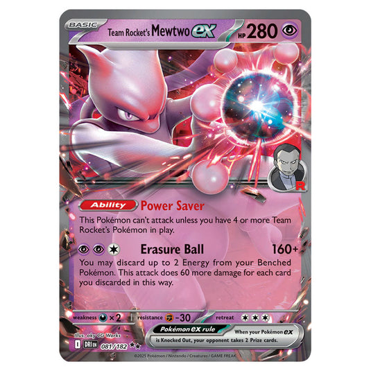 Pokemon - Scarlet & Violet - Destined Rivals - Team Rocket's Mewtwo ex Pokemon - Scarlet & Violet - Destined Rivals - Team Rocket's Mewtwo ex