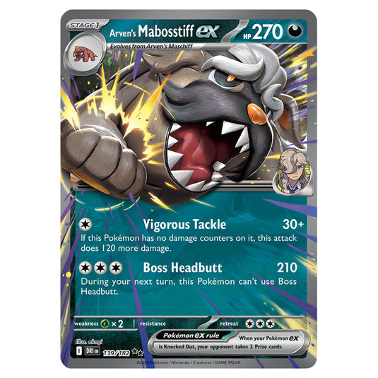 Pokemon - Scarlet & Violet - Destined Rivals - Arven's Mabosstiff ex - Pokemon - Scarlet & Violet - Destined Rivals - Arven's Mabosstiff ex -