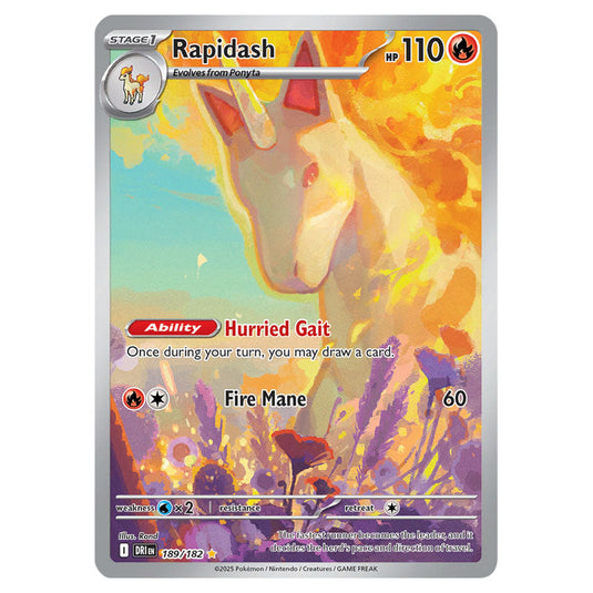 Pokemon - Scarlet & Violet - Destined Rivals - Rapidash - 189/182 Pokemon - Scarlet & Violet - Destined Rivals - Rapidash - 189/182
