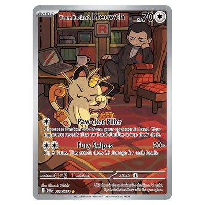 Pokemon - Scarlet & Violet - Destined Rivals - Team Rocket's Meowth - 203/182