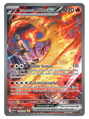 Pokemon - Scarlet & Violet - Destined Rivals - Team Rocket's Moltres ex - 229/182