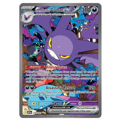 Pokemon - Scarlet & Violet - Destined Rivals - Team Rocket's Crobat ex - 234/182