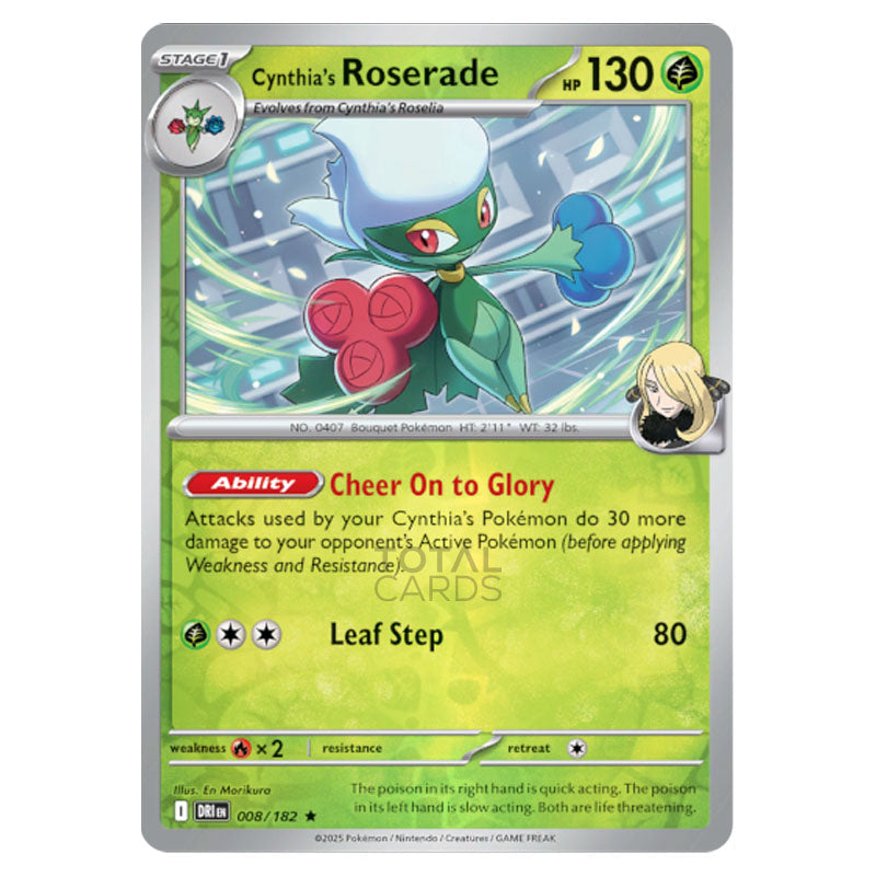 Pokemon - Scarlet & Violet - Destined Rivals - Cynthia's Roserade - 00