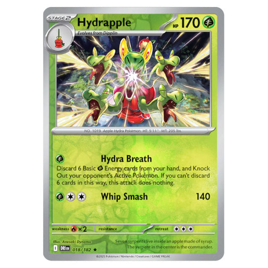hydrapple pokemon card 2025 Pokemon Dri En-destined Rivals 188 Hydrapple Illustration Rare PSA 8 Graded Card