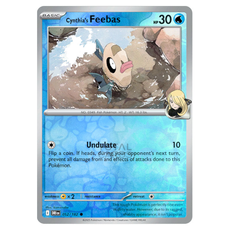 Pokemon Scarlet Violet Destined Rivals Cynthia s Feebas 052 pokemon-scarlet-violet-destined-rivals-cynthia-s-feebas-052