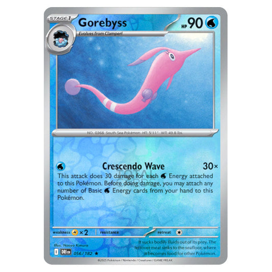 Gorebyss 056 card from the Pokemon set Destined Rivals