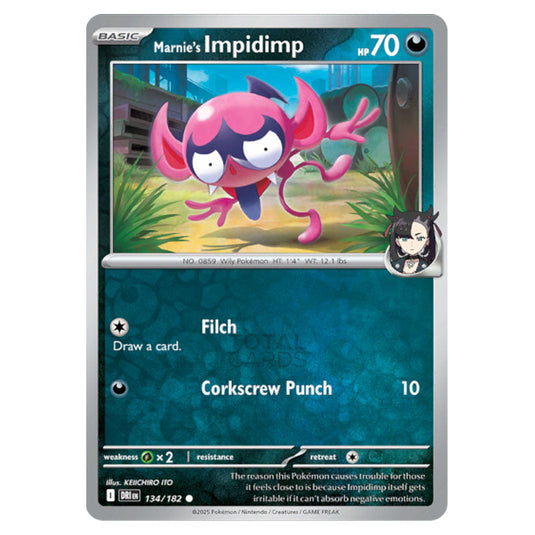 impidimp pokemon card Pokemon - Scarlet & Violet - Destined Rivals - Marnie's Impidimp