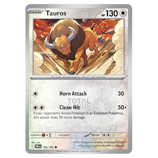Tauros 152 card from the Pokemon set Destined Rivals