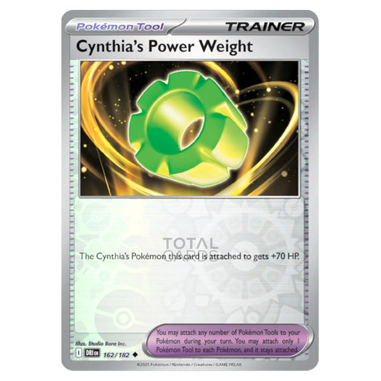 Cynthia's Power Weight 162 card from the Pokemon set Destined Rivals