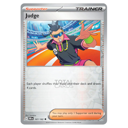 Judge 167 card from the Pokemon set Destined Rivals