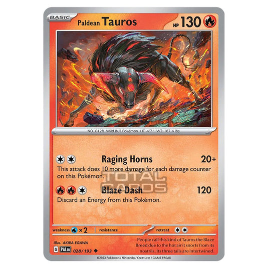 Pokemon - Scarlet & Violet - Paldea Evolved - Paldean Tauros - 028/193