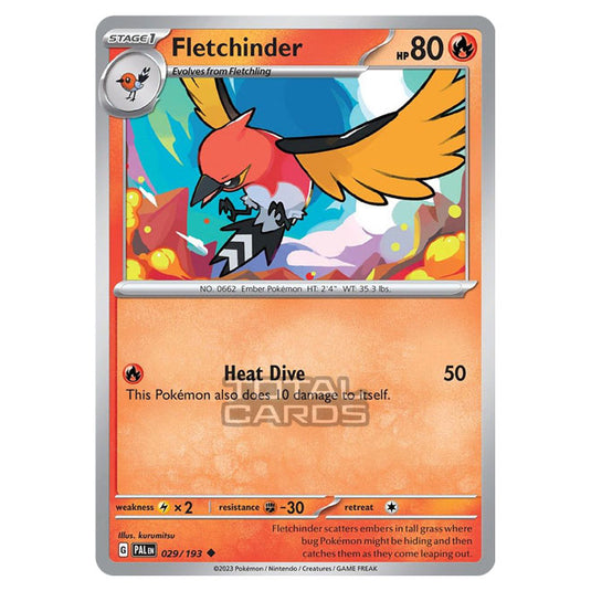 Pokemon - Scarlet & Violet - Paldea Evolved - Fletchinder - 029/193