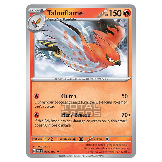 Pokemon - Scarlet & Violet - Paldea Evolved - Talonflame - 030/193