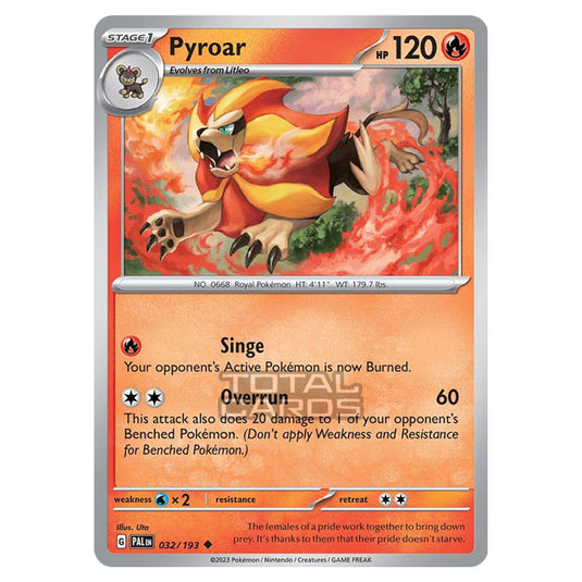 Pokemon - Scarlet & Violet - Paldea Evolved - Pyroar - 032/193