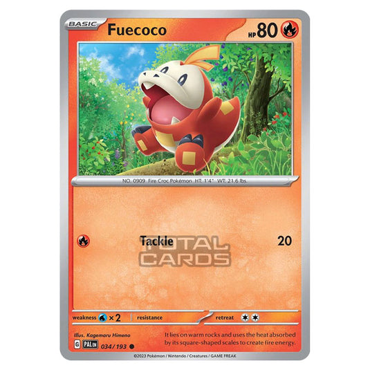 Pokemon - Scarlet & Violet - Paldea Evolved - Fuecoco - 034/193