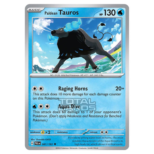 Pokemon - Scarlet & Violet - Paldea Evolved - Paldean Tauros - 041/193