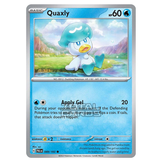 Pokemon - Scarlet & Violet - Paldea Evolved - Quaxly - 049/193