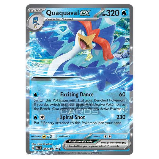 Pokemon - Scarlet & Violet - Paldea Evolved - Quaquaval ex - 052/193