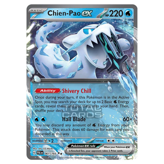 Pokemon - Scarlet & Violet - Paldea Evolved - Chien-Pao ex - 061/193