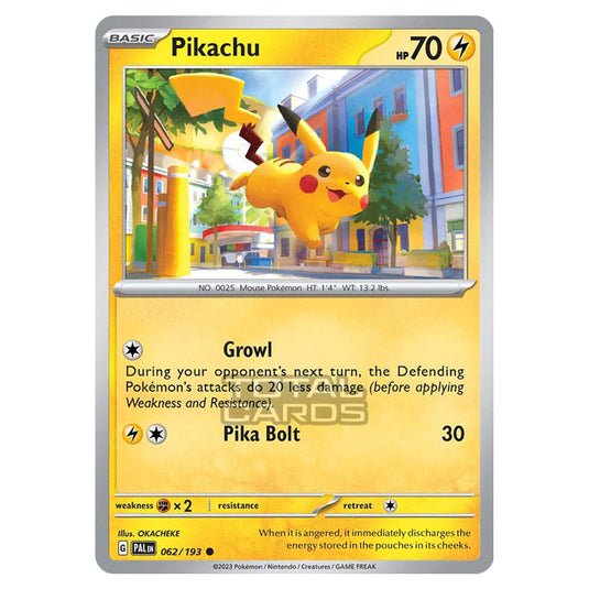 Pokemon - Scarlet & Violet - Paldea Evolved - Pikachu - 062/193