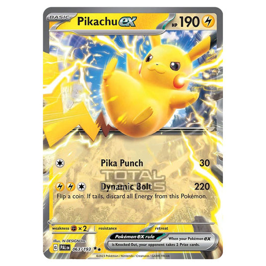 Pokemon - Scarlet & Violet - Paldea Evolved - Pikachu ex - 063/193