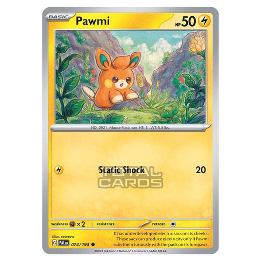 Pokemon - Scarlet & Violet - Paldea Evolved - Pawmi - 074/193