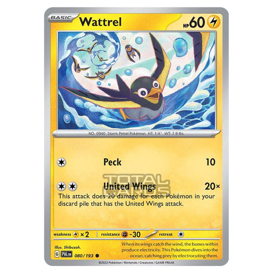 Pokemon - Scarlet & Violet - Paldea Evolved - Wattrel - 080/193