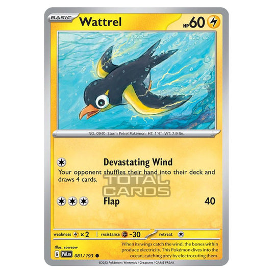 Pokemon - Scarlet & Violet - Paldea Evolved - Wattrel - 081/193