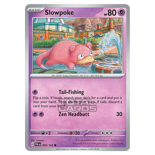 Pokemon - Scarlet & Violet - Paldea Evolved - Slowpoke - 085/193