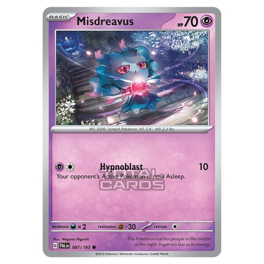 Pokemon - Scarlet & Violet - Paldea Evolved - Misdreavus - 087/193