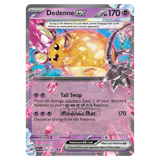 dedenne ex pokemon card price (Mega Rising #94/331, 1-Diamond) 093/193 / Double Rare Card Type / HP / Stage 2023 Pokemon SVI EN Paldea