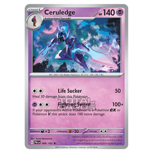 Pokemon - Scarlet & Violet - Paldea Evolved - Ceruledge - 098/193