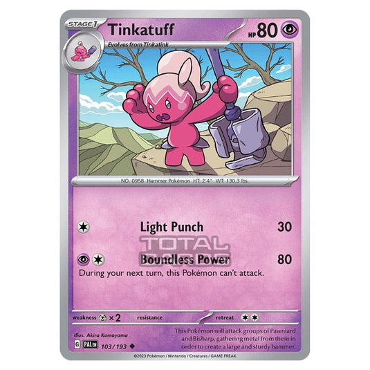 Pokemon - Scarlet & Violet - Paldea Evolved - Tinkatuff - 103/193