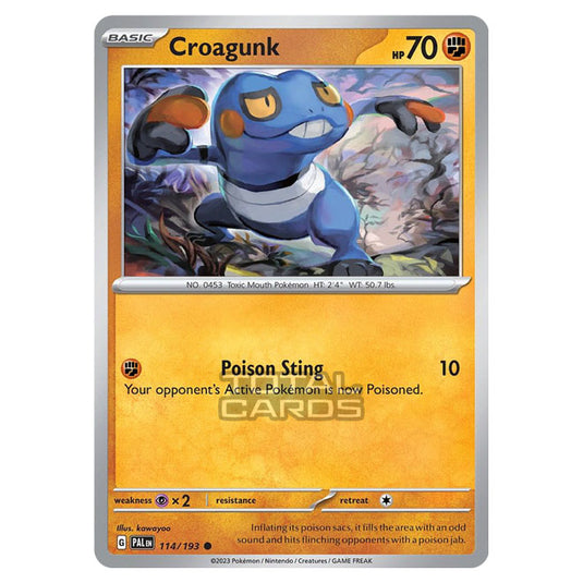 Pokemon - Scarlet & Violet - Paldea Evolved - Croagunk - 114/193