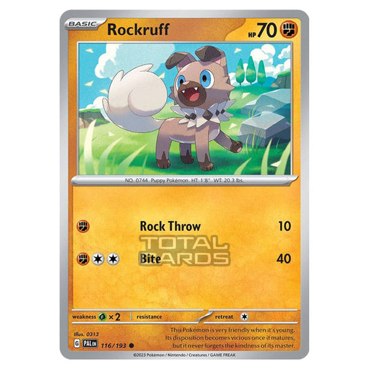 Pokemon - Scarlet & Violet - Paldea Evolved - Rockruff - 116/193