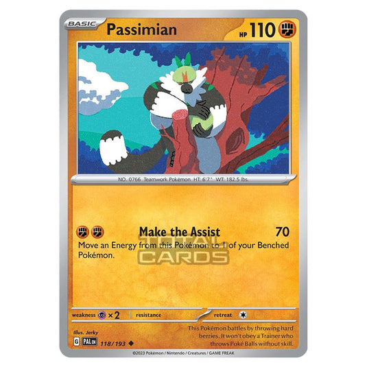 Pokemon - Scarlet & Violet - Paldea Evolved - Passimian - 118/193