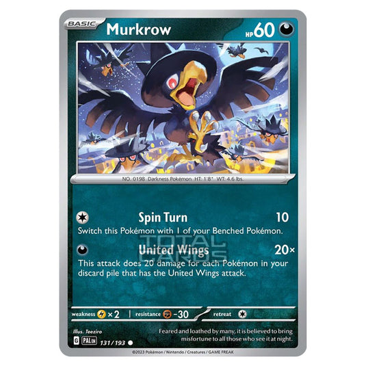 Pokemon - Scarlet & Violet - Paldea Evolved - Murkrow - 131/193