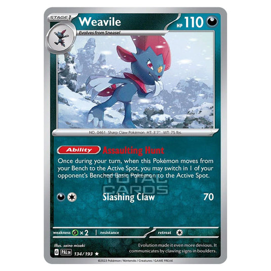 Pokemon - Scarlet & Violet - Paldea Evolved - Weavile - 134/193