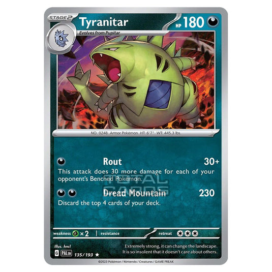 Pokemon - Scarlet & Violet - Paldea Evolved - Tyranitar - 135/193