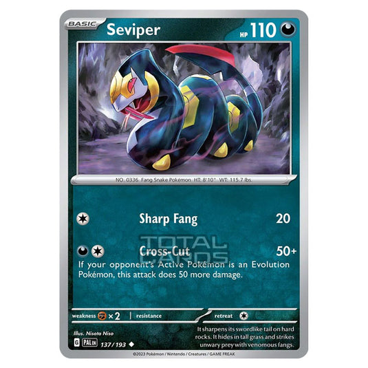 Pokemon - Scarlet & Violet - Paldea Evolved - Seviper - 137/193